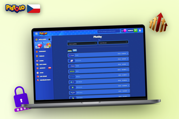Hráč zadává údaje karty do pokladny – jak vložit peníze v Pistolo Casino