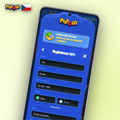 Pistolo Casino CZ registrace – potvrzení e-mailu odemkne vklady ihned