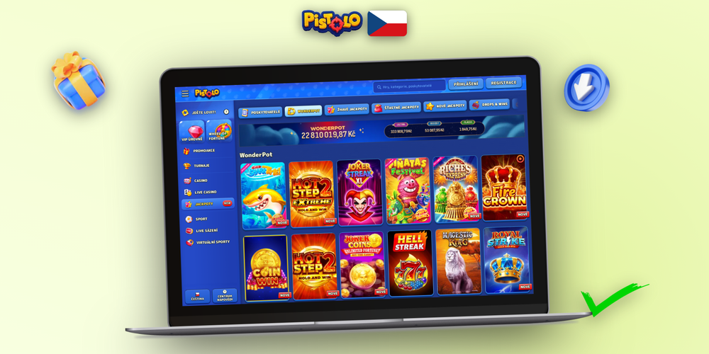Registrační formulář a ověření totožnosti v Pistolo Casino na notebooku a telefonu