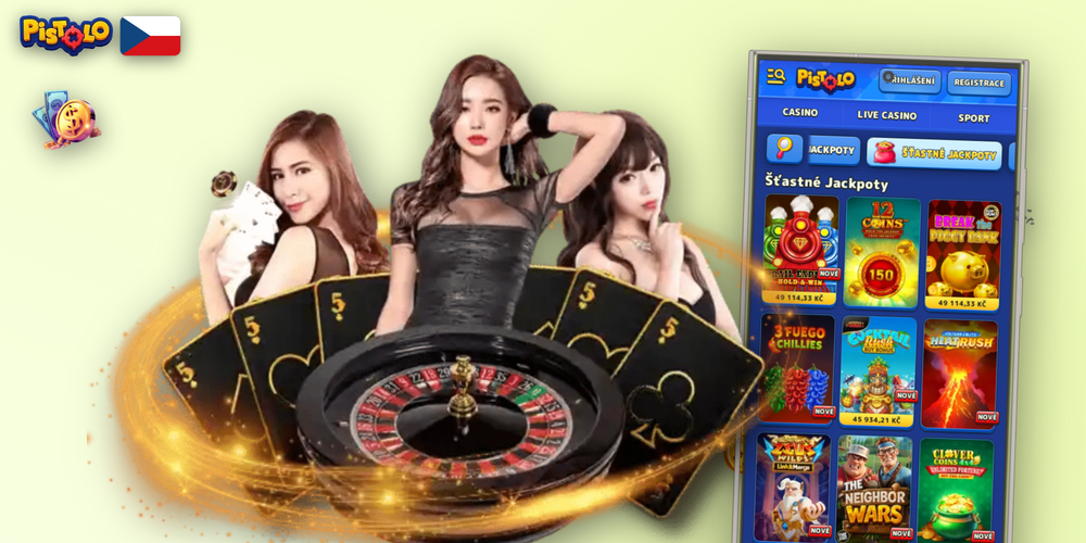 Spokojený hráč v kavárně hraje Pistolo Casino online na smartphonu